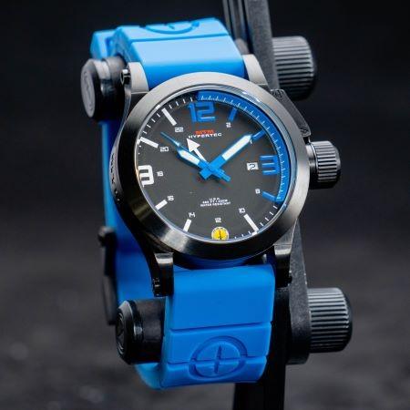 MTM WATCH HYP-SB4-BLUE-BL2B-A Hypertec 44 Black - Blue Dial- Blue Rubber II - Black Buckleの画像