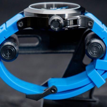 MTM WATCH HYP-SB4-BLUE-BL2B-A Hypertec 44 Black - Blue Dial- Blue Rubber II - Black Buckleの画像