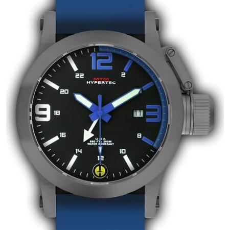 MTM WATCH HYP-SG4-BLUE-BL2S-A Hypertec 44 Grey - Blue Dial - Blue Rubber II- Silver Buckleの画像