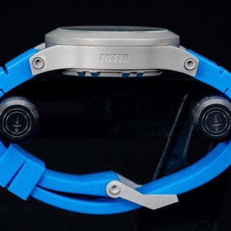 MTM WATCH HYP-SG4-BLUE-BL2S-A Hypertec 44 Grey - Blue Dial - Blue Rubber II- Silver Buckleの画像