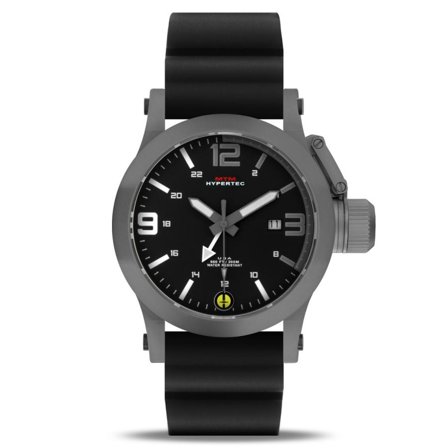 MTM WATCH HYP-SG4-GRWH-BR1S-A Hypertec 44 Grey - Grey-White Dial - Black Rubber I- Silver Buckle