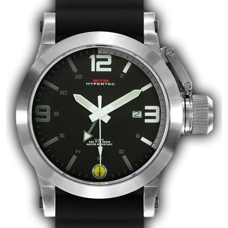 MTM WATCH HYP-SS4-WHT1-BR1S-A Hypertec 44 Silver - White Dial - Black Rubber I- Silver Buckleの画像