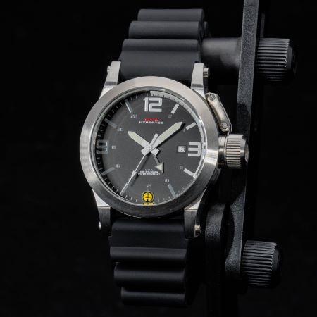 MTM WATCH HYP-SS4-WHT1-BR1S-A Hypertec 44 Silver - White Dial - Black Rubber I- Silver Buckleの画像