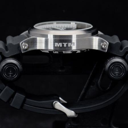 MTM WATCH HYP-SS4-WHT1-BR1S-A Hypertec 44 Silver - White Dial - Black Rubber I- Silver Buckleの画像