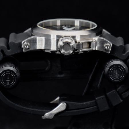 MTM WATCH HYP-SS4-WHT1-BR1S-A Hypertec 44 Silver - White Dial - Black Rubber I- Silver Buckleの画像
