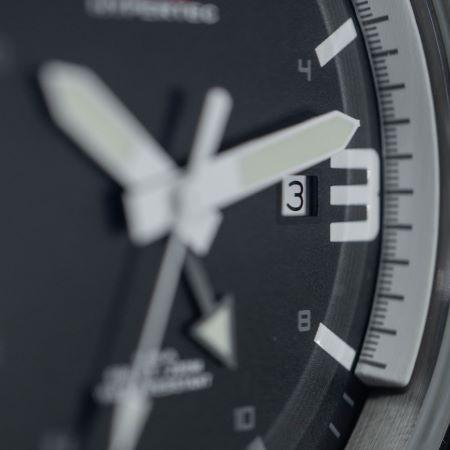 MTM WATCH HYP-SS4-WHT1-BR1S-A Hypertec 44 Silver - White Dial - Black Rubber I- Silver Buckleの画像