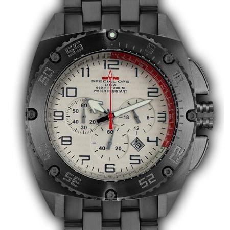 MTM WATCH PAT-TBK-TAN1-MBTI Patriot Black Tit Tan Dial - Band 
