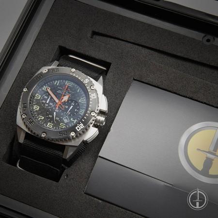 MTM WATCH PAT-TSL-BLCK-MBTI Patriot Silver Tit Black Dial - Tit Bandの画像