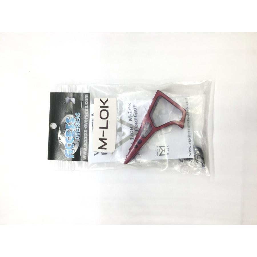 Vendetta Precision VP-17-A ULTRA LIGHT M-Lok ANGLED FOREGRIP Red