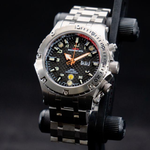 MTM WATCH VUL-TSL-BKCB-MBTI Vulture Silver Black Dial - Tit Bandの画像