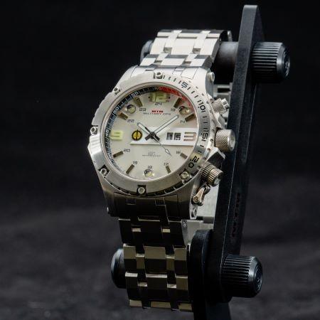 MTM WATCH VUL-TSL-TAN1-MBTI Vulture Silver Tan-S Dial - Tit Bandの画像