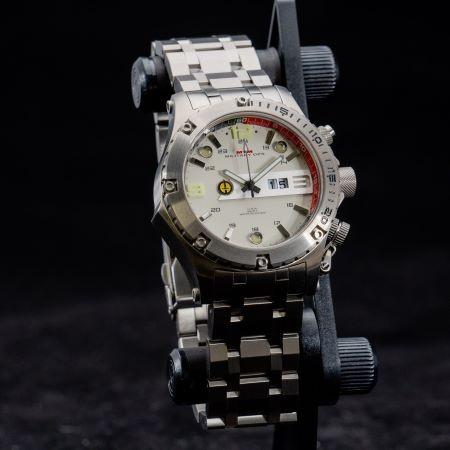 MTM WATCH VUL-TSL-TAN1-MBTI Vulture Silver Tan-S Dial - Tit Bandの画像