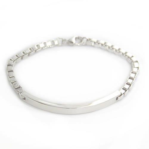 買い保障できる Id ロング リンク ベネチアン ティファニー Tiffany Co ショッピングバッグ付 ブレスレット 7 5in Ss メンズアクセサリー