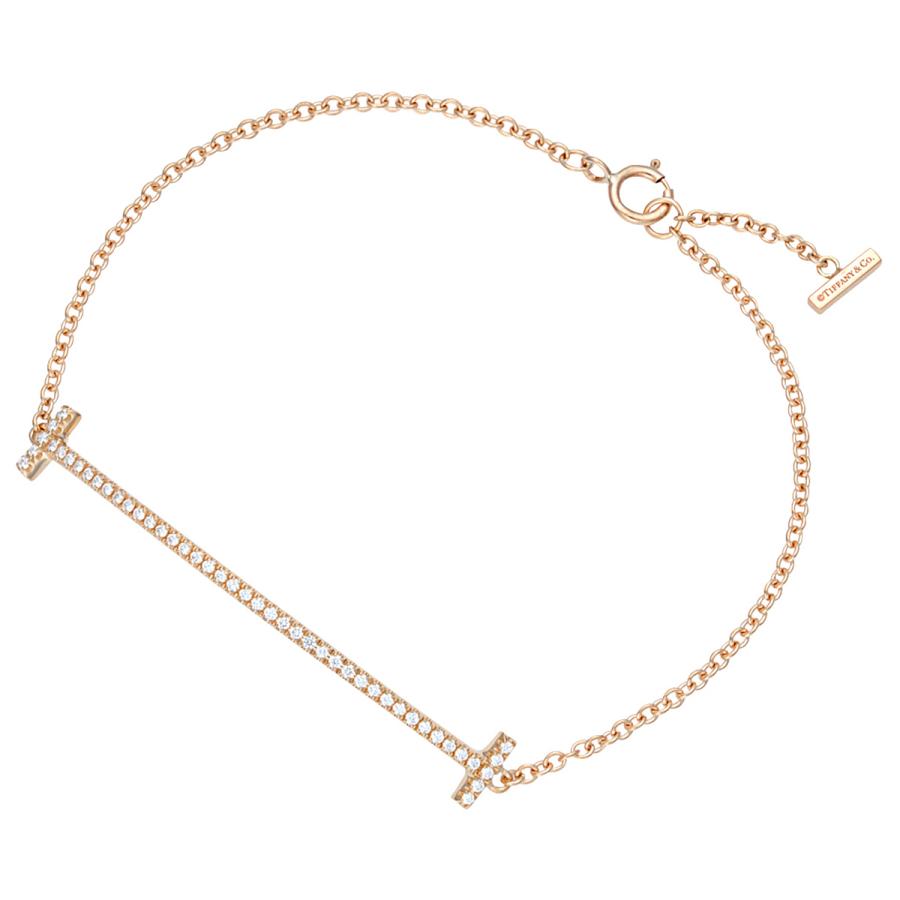 ティファニー Tiffany Co ティファニー T スマイル ブレスレット ミディアム ダイヤモンド 18k ローズゴールド レディース アクセサリー Abtf002l リベルタ東京 通販 Yahoo ショッピング