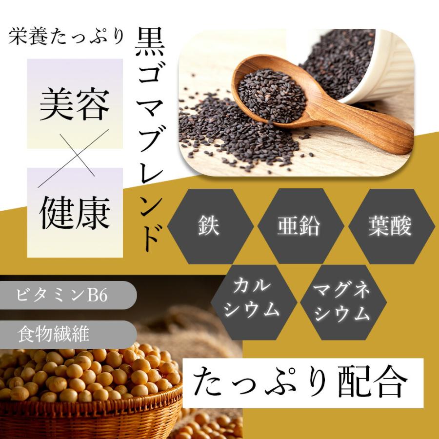 【2袋セット】きなこピュア KINAKO PURE  （専用スプーン付き） 黒ごまきな粉味のソイプロテイン（大豆） 沖縄県産黒糖 体型維持 ダイエット 美肌  タンパク質｜liberta-y｜03