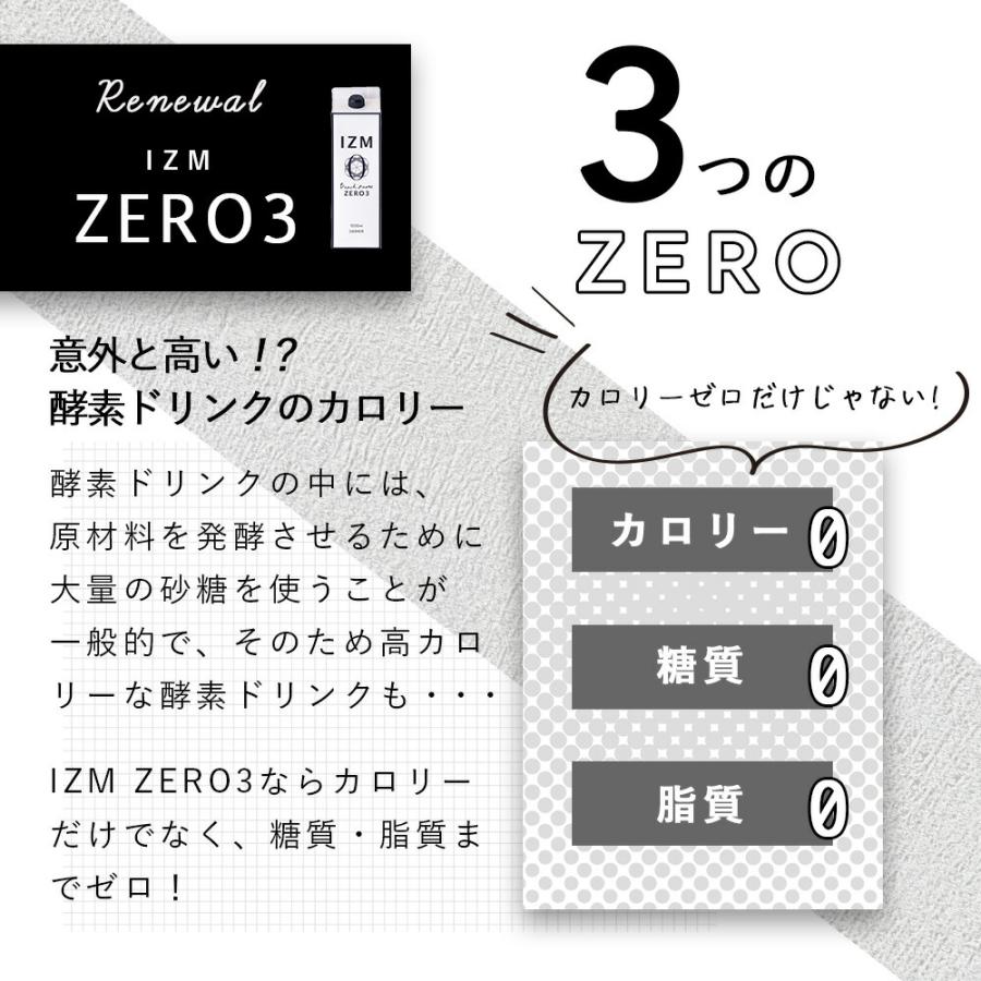 6本セット】IZM 【 ZERO3 】リニューアル♪ 酵素ドリンク ピーチ