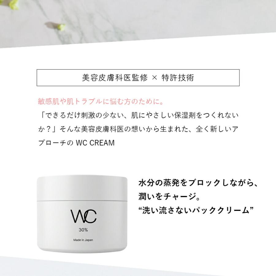 WCクリーム30【80mL】 WC CREAM ワセリン 特許技術 防腐剤フリー 合成