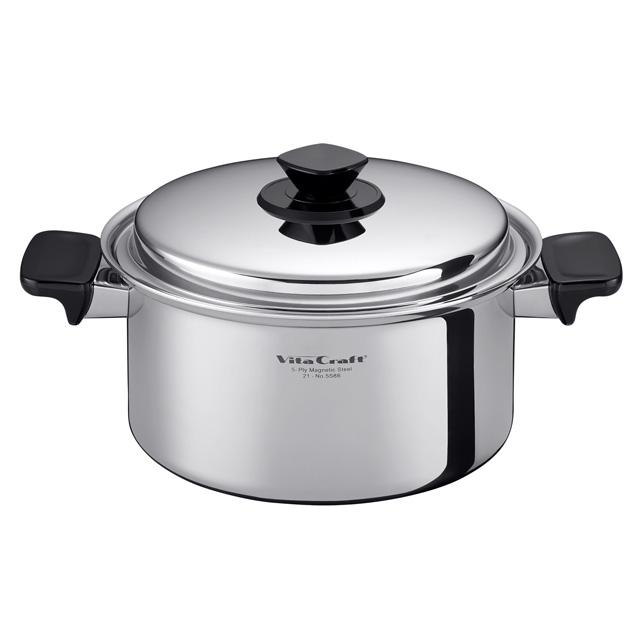 新品 ビタクラフト Vシリーズ 両手鍋 IH対応4.0L 深型 5586 Vita Craft（ビタクラフト） Vシリーズ 両手鍋 深型 4.0リットル 内径