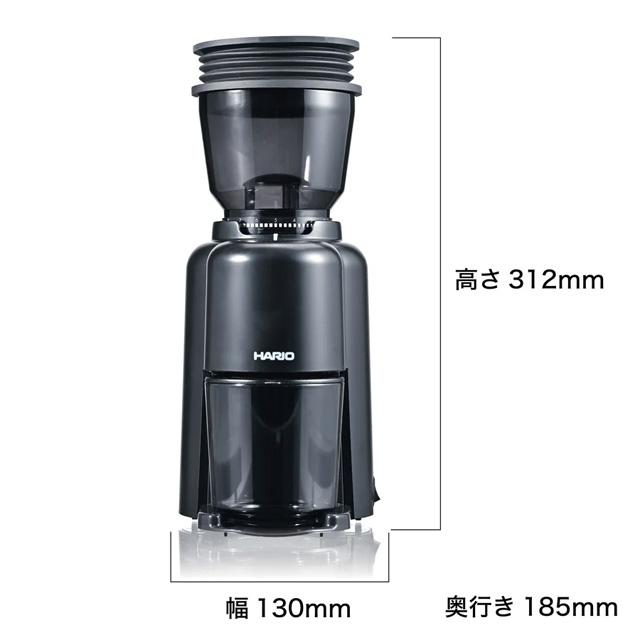 【新品】ハリオ　HARIO　V60 電動コーヒーグラインダーコンパクト　黒 HARIO（ハリオ） V60 電動コーヒーグラインダーコンパクトN EVCN8B