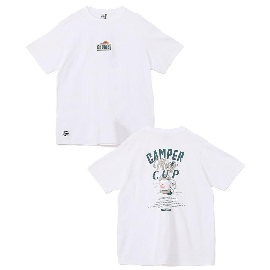 チャムス CHUMS キャンパーマグカップTシャツ CH01-2742 アウトドア キャンプ フェス 登山 ハイキング カジュアル タウンユース