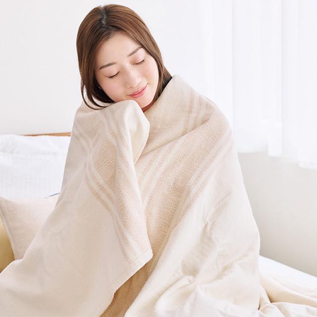 ゼンケン 電気毛布 掛敷兼用オーガニックコットン毛布 ZB-OC102 電磁波 