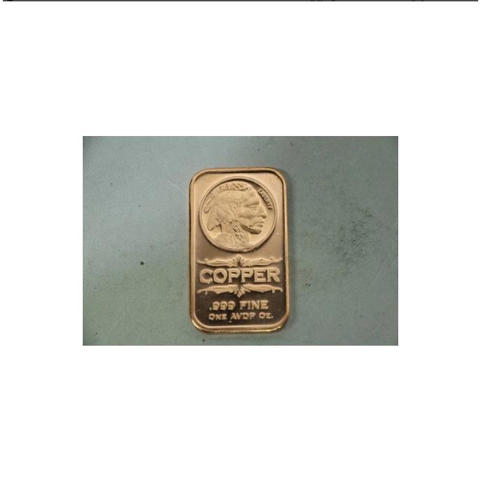 20個入り銅地金1トロイオンス米国インディアンヘッドバー純度0.999_2