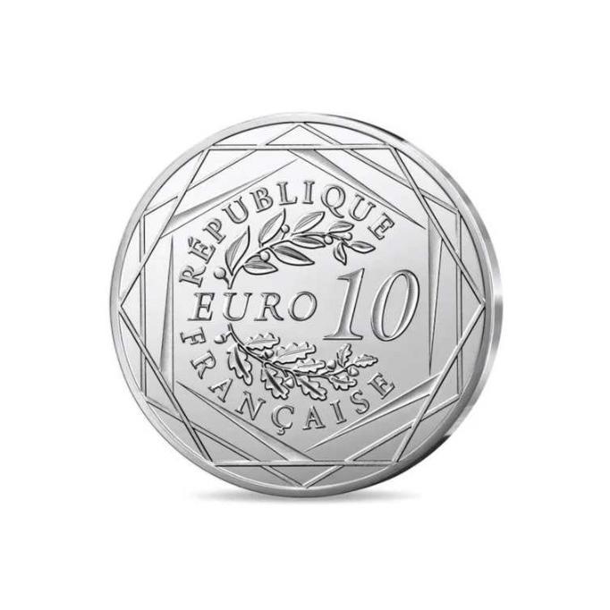 2025年 フランス 10ユーロ銀貨 BU - ピーナッツ75周年：スヌーピー大好き_2