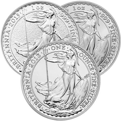 1オンス英国ブリタニア銀貨（ランダム年） : WORLDRE SOURCE - 通販