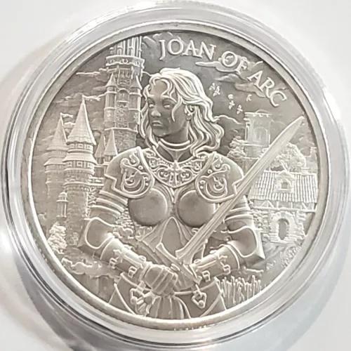 1 Tr Oz .999 純銀貨 ジャンヌ ダルク パトロン セント フランス 伝説