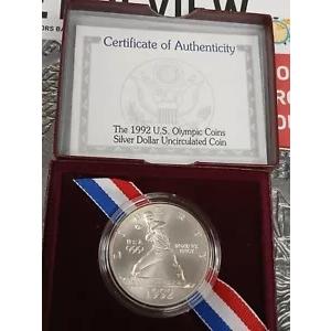 1992年米国オリンピック銀貨1ドルコイン TP-5796 : WORLDRE SOURCE