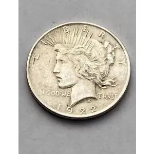 1922年平和米国銀ドル1ドルコイン約/未加工状態 : WORLDRE SOURCE