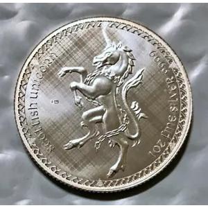 2023 ニウエ スコットランド ユニコーン $2 0.9999 1 オンス銀貨