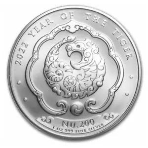 2022年 ブータン王国十二支虎 1オンス 銀貨 純銀 2022年 ブータン王国十二支虎 1オンス 銀貨 純銀 銀 ブータン王国