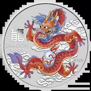 2024 オーストラリア レッド ルナー ドラゴン BU カラー化された 1