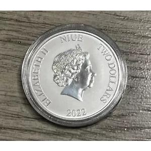 2022 ニウエ 1 オンス銀貨 $2 ディズニーのスクルージ マクダック BU