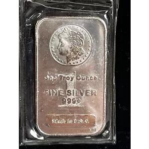 999 ファイン シルバー 1 オンス アート バー - MORGAN コイン、米国製