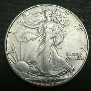 【３枚セット】銀貨　19４２年・１９４２年 ウォーキングリバティハーフダラー 1942 年ウォーキング リバティ ハーフダラー米国造幣局銀貨 : WORLDRE
