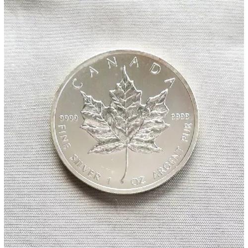 カナダ銀貨「5 ドル」コイン - 2012 「メープル リーフ」 1 オンスの