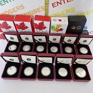 COA付きの箱入り王立カナダ造幣局純銀貨の選択 - Oカナダ範囲など