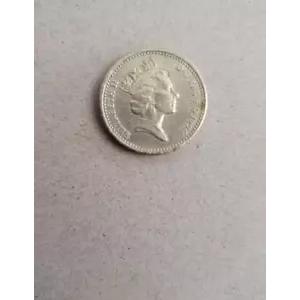 1996 年 1 ポンド英国コイン造幣局エラー コインエッジのレタリングが