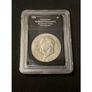 1974 D USA アイゼンハワー 1 ドル コイン ブリリアント 未流通