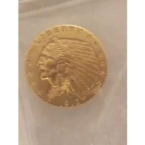1912年 インディアンヘッド金貨 $2.5 MS 61 1912年 インディアンヘッド金貨 $2.5 MS 61