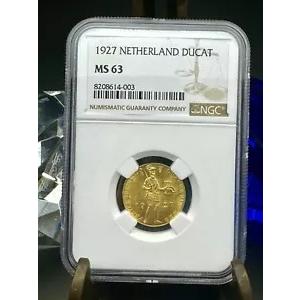 1927 オランダ貿易 DUKAT 金貨。オンス NGC MS 63 : WORLDRE SOURCE