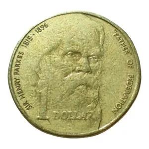 希少な 1996 年オーストラリア産 1 ドル ドル硬貨 連邦の父サー