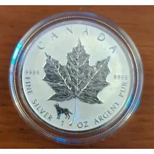 2018 1オンス銀貨 カナダドル 5ドル メープルリーフ ドッグ プリヴィ