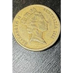 希少なオーストラリアの 1988 年 $2 2 ドル硬貨 - 「HH」イニシャル