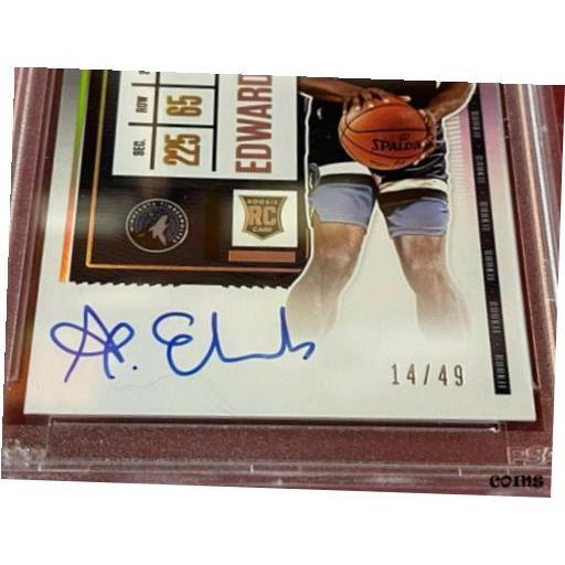 【品質保証書付】 トレーディングカード 2021 Contenders Anthony Edwards Finals Photo Variation|liberty-america|03
