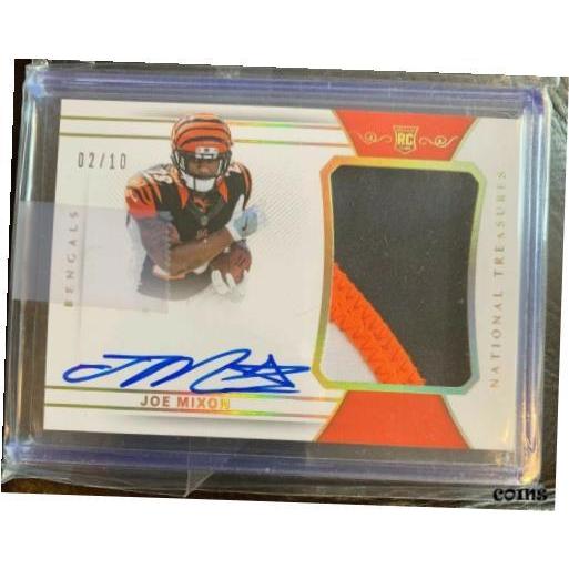 【品質保証書付】 トレーディングカード JOE MIXON 2017 NATIONAL TREASURES Gold Holo RPA Patch A