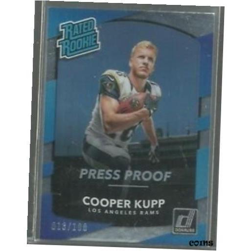 楽天 【品質保証書付】 トレーディングカード Cooper Kupp 2017 Donruss "RATED ROOKIE" Silver Foil Roo トレーディングカード