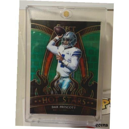 【品質保証書付】 トレーディングカード 2020 Panini Select Dak Prescott Hot Stars Green Pandora